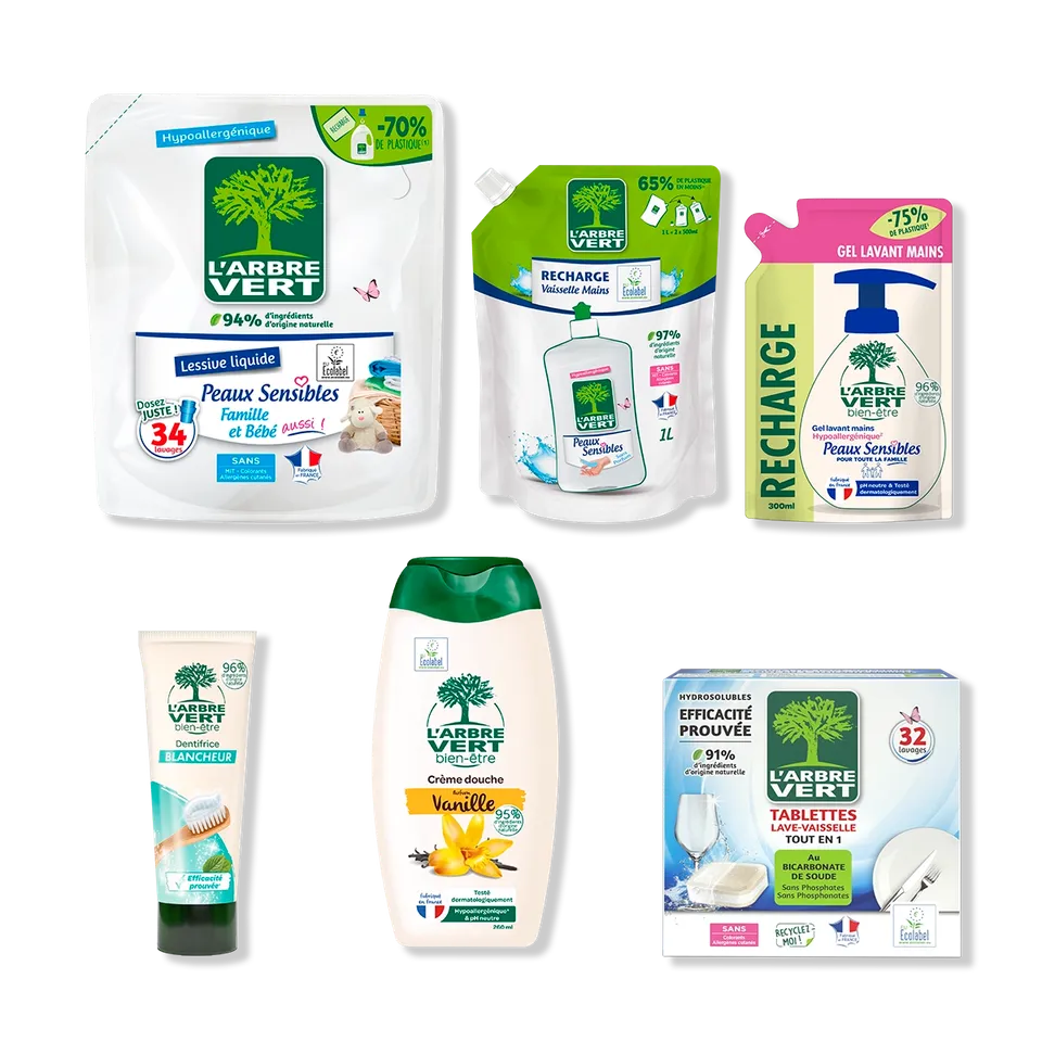 arbre-vert-pack-best-seller-famille-hygi-ne-et-maison-6-produits image 1