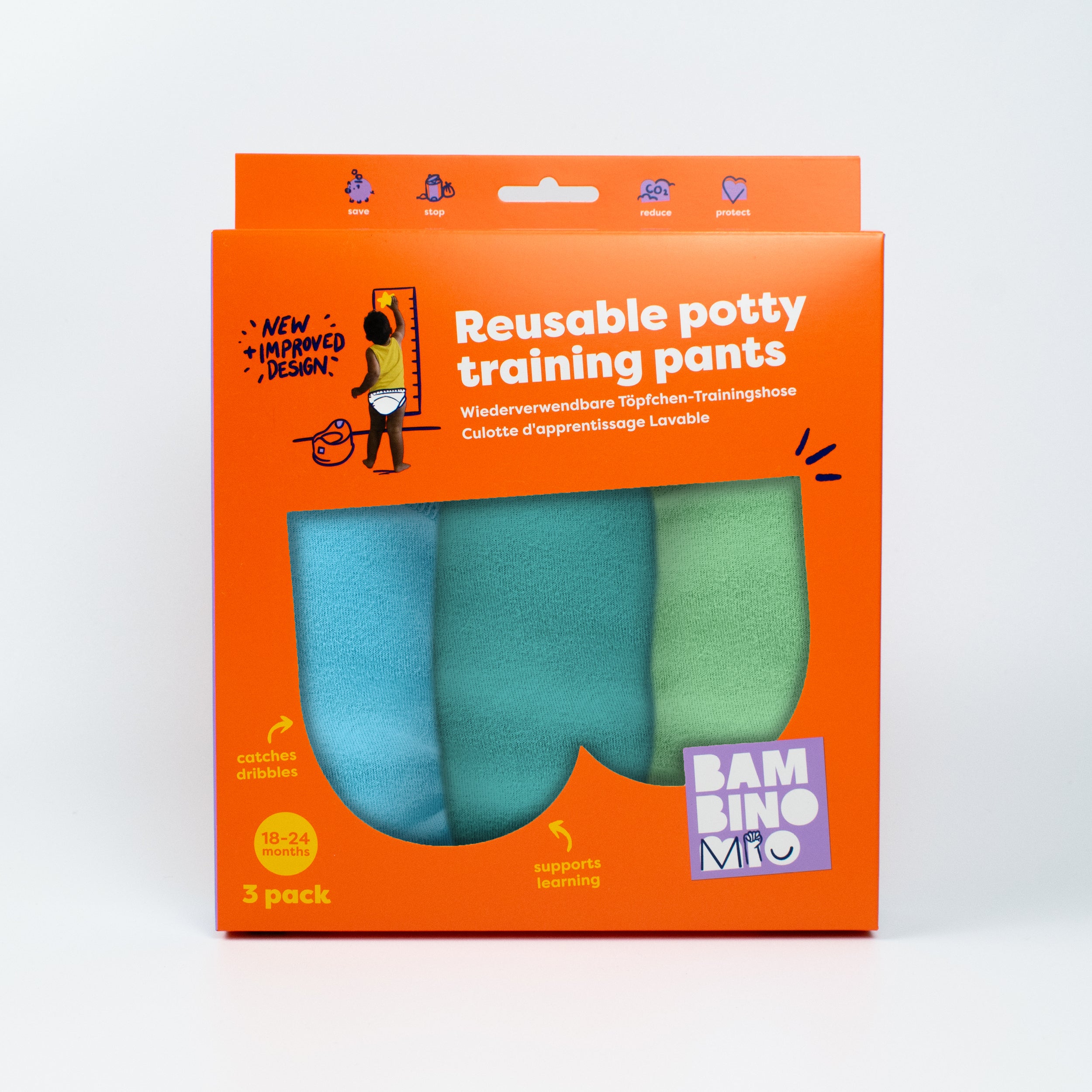 bambino-mio-elite-culotte-apprentissage-lot-3-bleu-coton-2-3-ans image 5