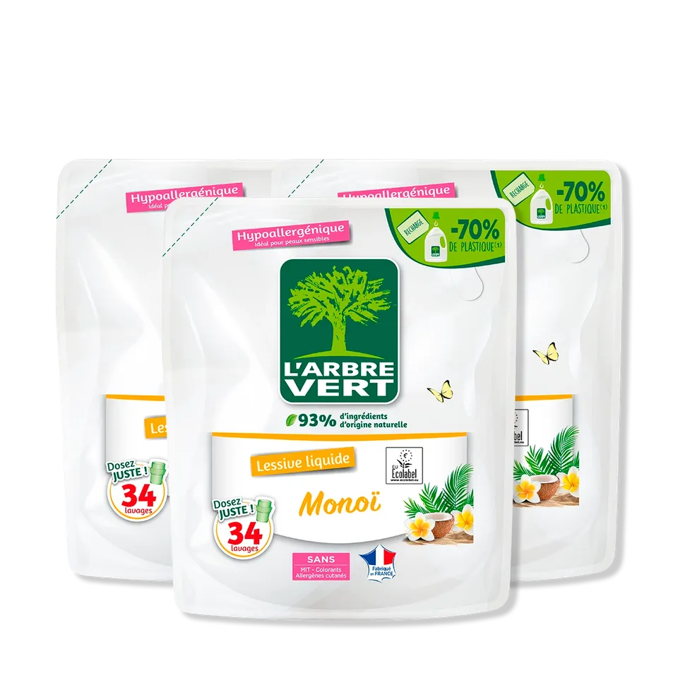 arbre-vert-lessive-liquide-mono-lot-3x1-53-l image 1
