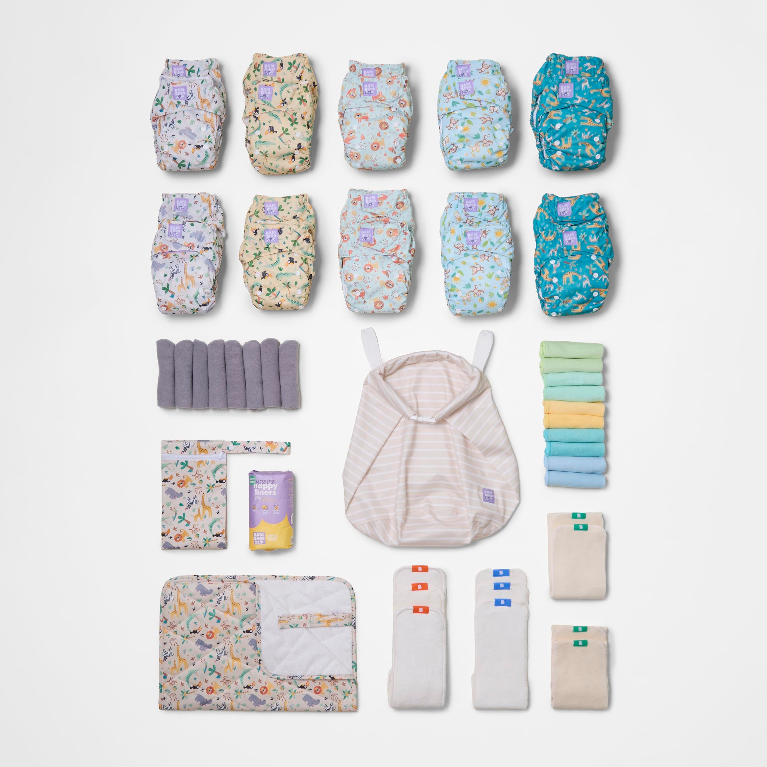 bambino-mio-revolutionary-pack-complet-20-couches-lavables-vie-sauvage image 1