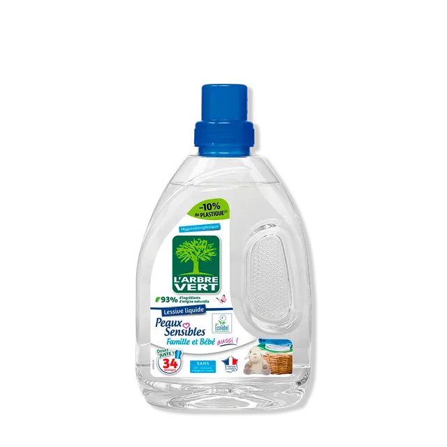 arbre-vert-peaux-sensibles-lessive-liquide-1-53-l-transparente image 1