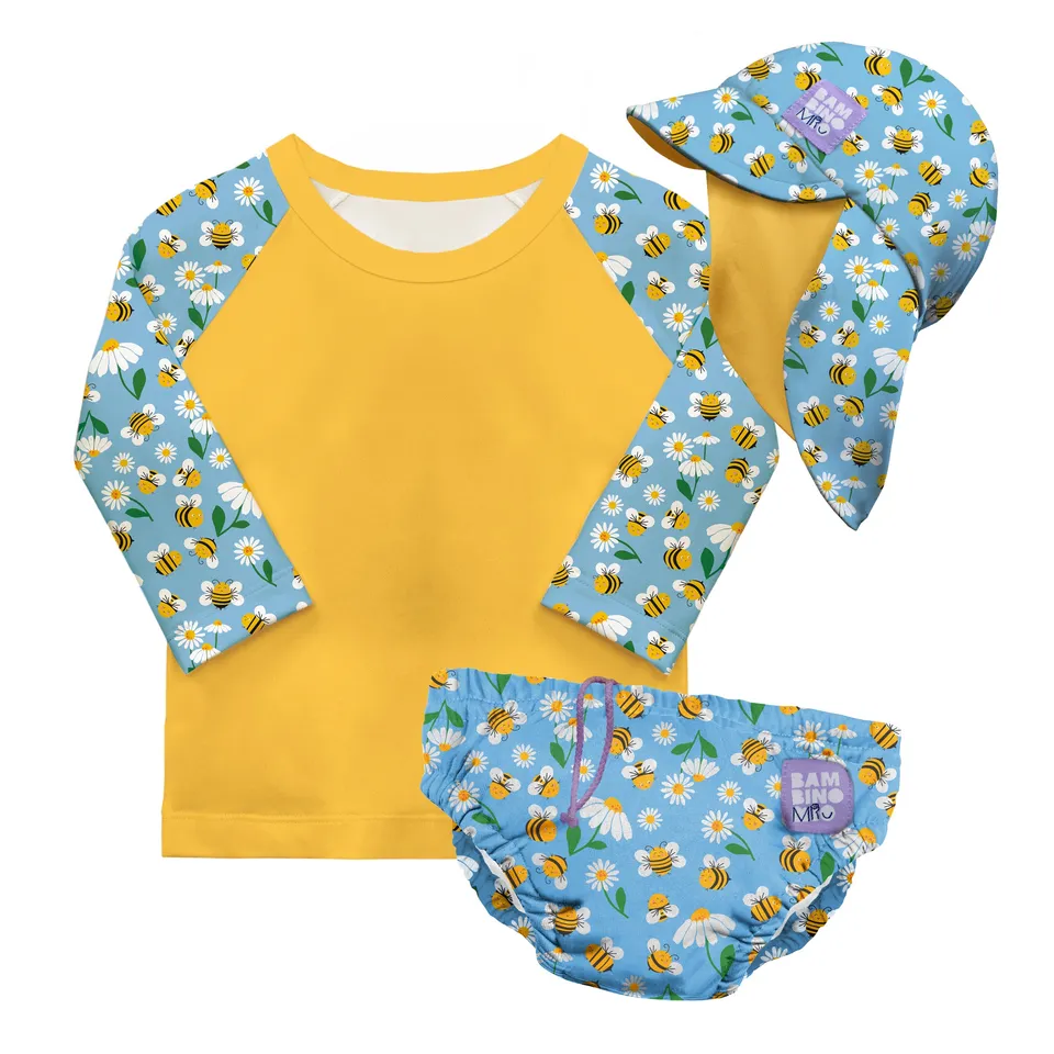bambino-mio-abeilles-f-riques-ensemble-bain-3-pi-ces-0-6-mois image 1