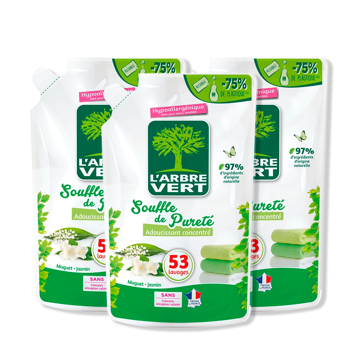 arbre-vert-souffle-de-puret-adoucissant-lot-3-x-800-ml image 1
