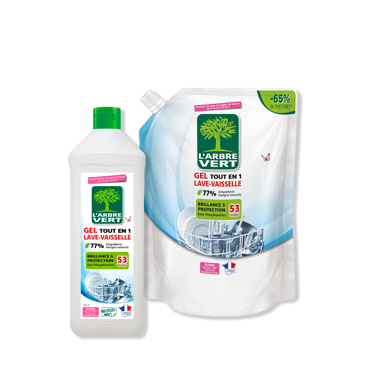 arbre-vert-gel-lave-vaisselle-pack-2-x-901-ml-recharge image 1