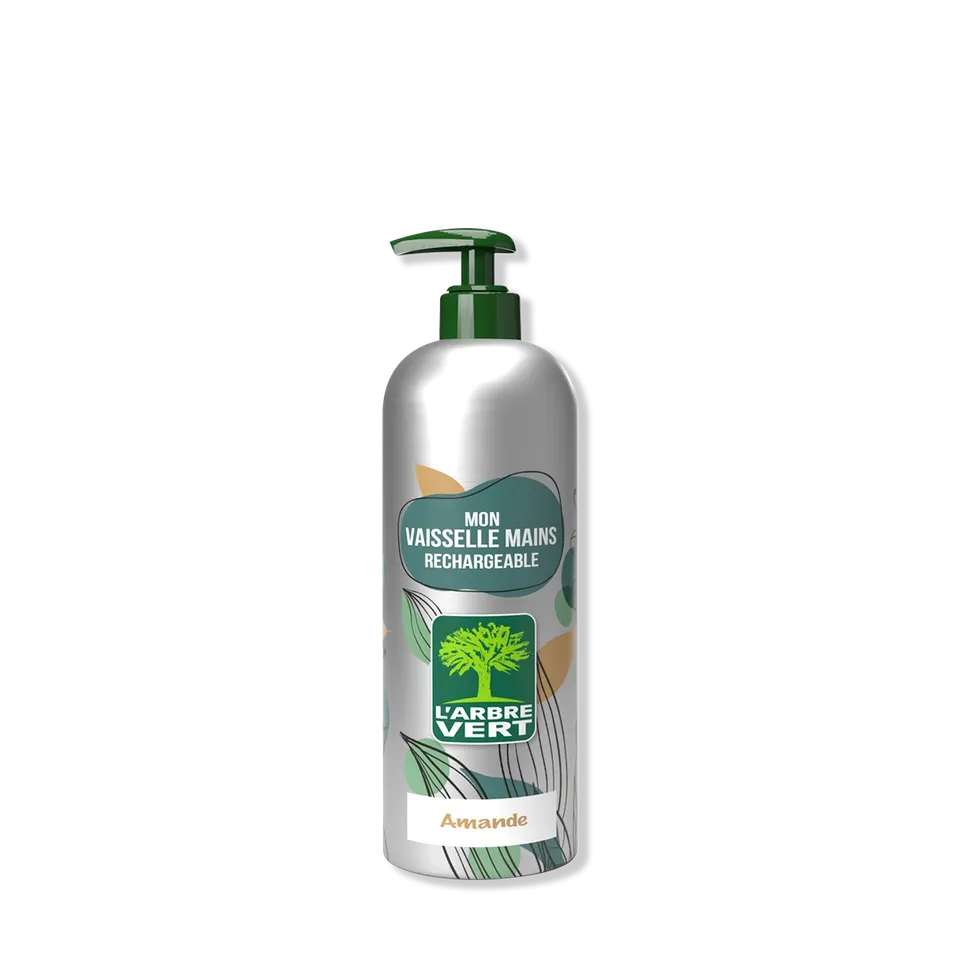 arbre-vert-vaisselle-mains-amande-490-ml-rechargeable image 1