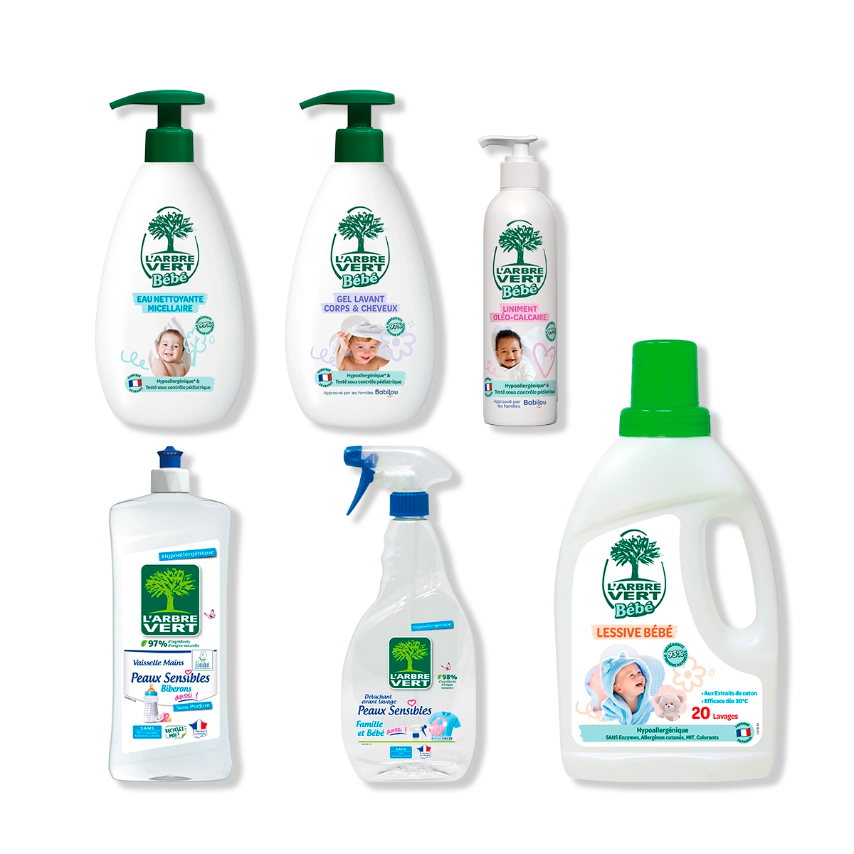 arbre-vert-pack-b-b-entretien-hygi-ne-6-produits-sensibles image 1