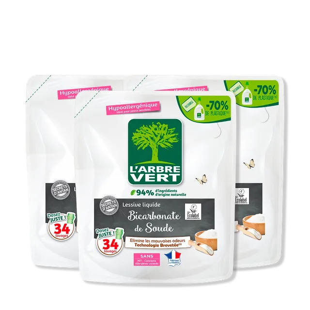 arbre-vert-lot-3-recharges-lessive-bicarbonate-3-x-1-53-l image 1