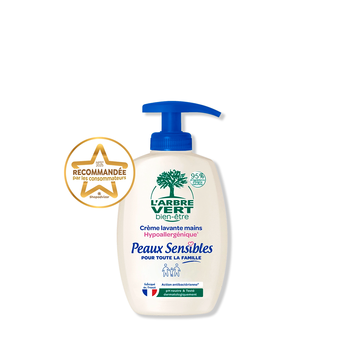 arbre-vert-peaux-sensibles-savon-mains-300-ml-doux image 1