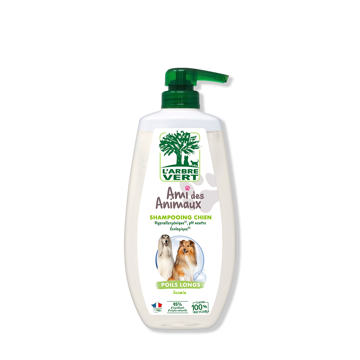 arbre-vert-ami-des-animaux-shampooing-chien-poils-longs-jasmin-720-ml image 1