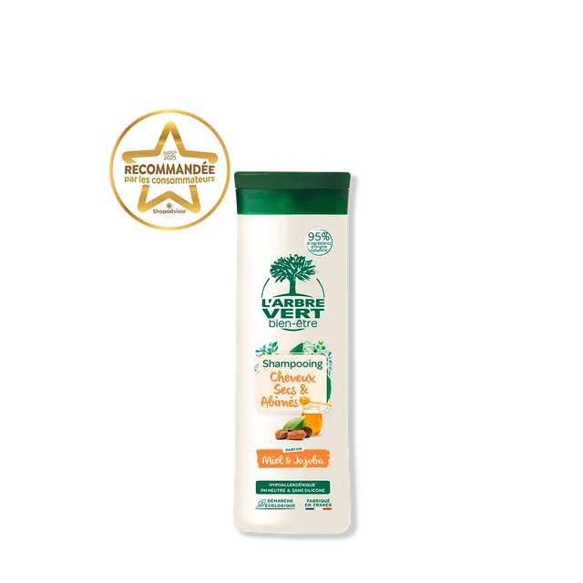 arbre-vert-shampooing-cheveux-secs-250-ml-miel-jojoba-flacon image 1