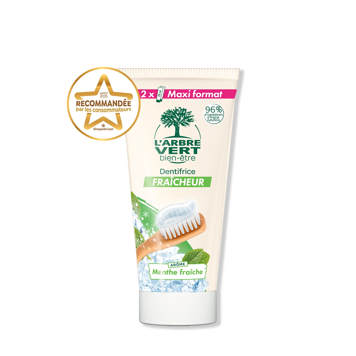 arbre-vert-hygi-ne-dentaire-dentifrice-fra-cheur-150-ml-menthol image 1