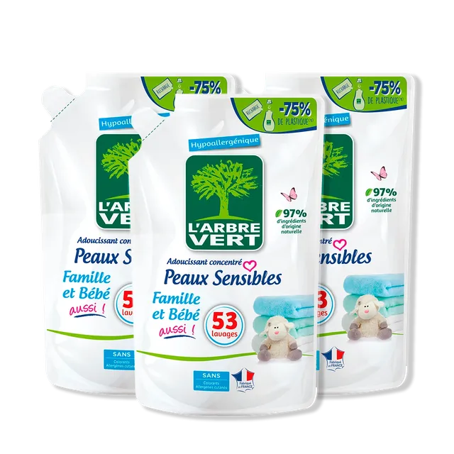 arbre-vert-adoucissant-peaux-sensibles-lot-3x800-ml image 1