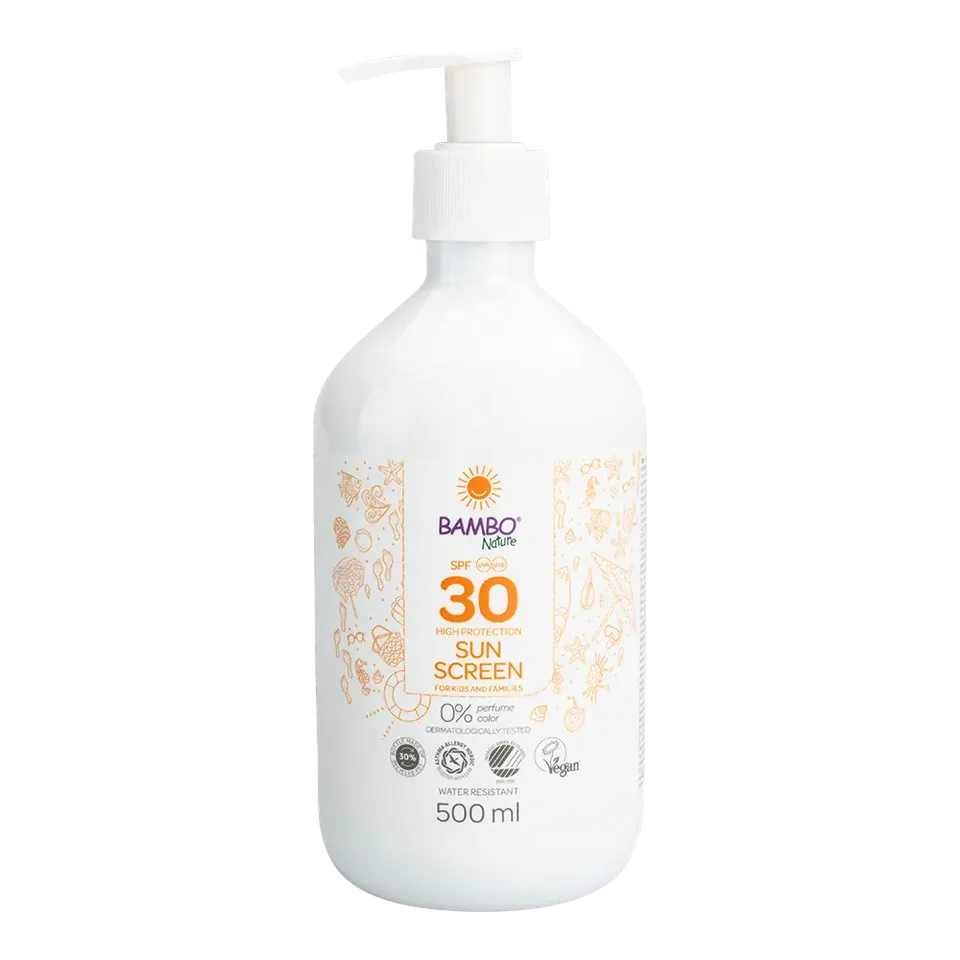 bambo-nature-spf30-cr-me-solaire-b-b-500ml-sans-parfum image 1