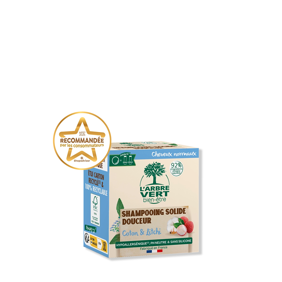 arbre-vert-coton-litchi-shampooing-solide-75-g image 1