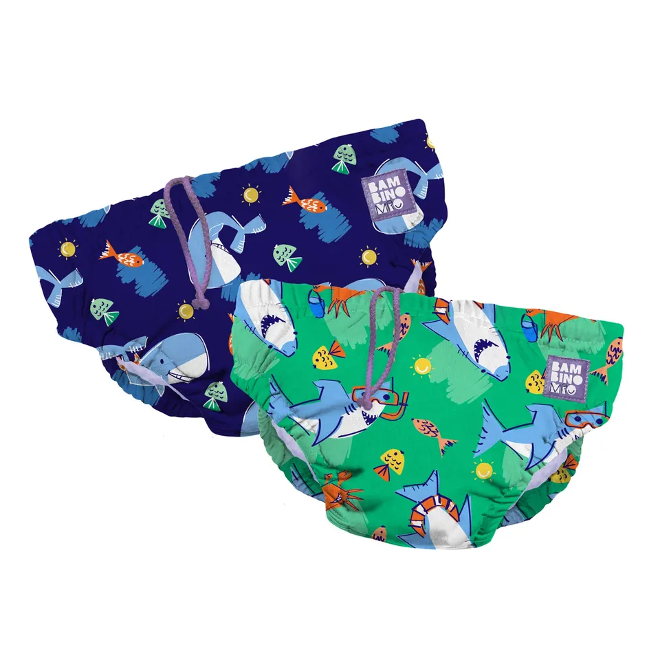 bambino-mio-swim-nappy-couche-bain-squeak-finn-lot-2-anti-fuites image 1