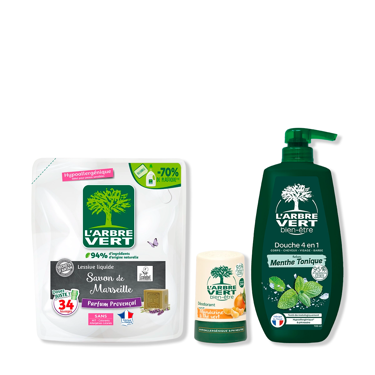 arbre-vert-pack-bonnes-r-solutions-lessive-d-o-gel-douche-homme image 1