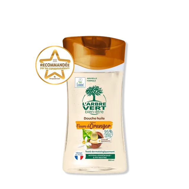 arbre-vert-douche-huile-fleurs-d-oranger-macadamia-260-ml image 1