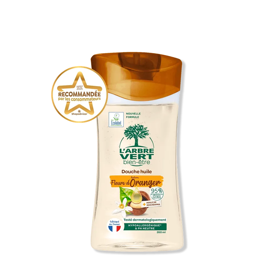 arbre-vert-douche-huile-fleurs-d-oranger-macadamia-260-ml image 1
