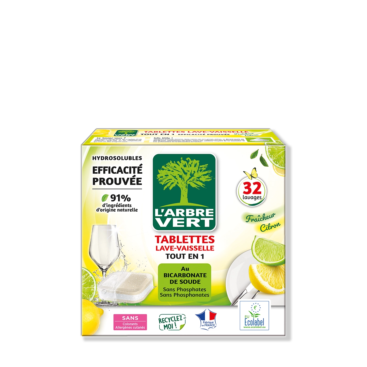 arbre-vert-tout-en-un-tablettes-lave-vaisselle-32-tablettes-d-graissant image 1