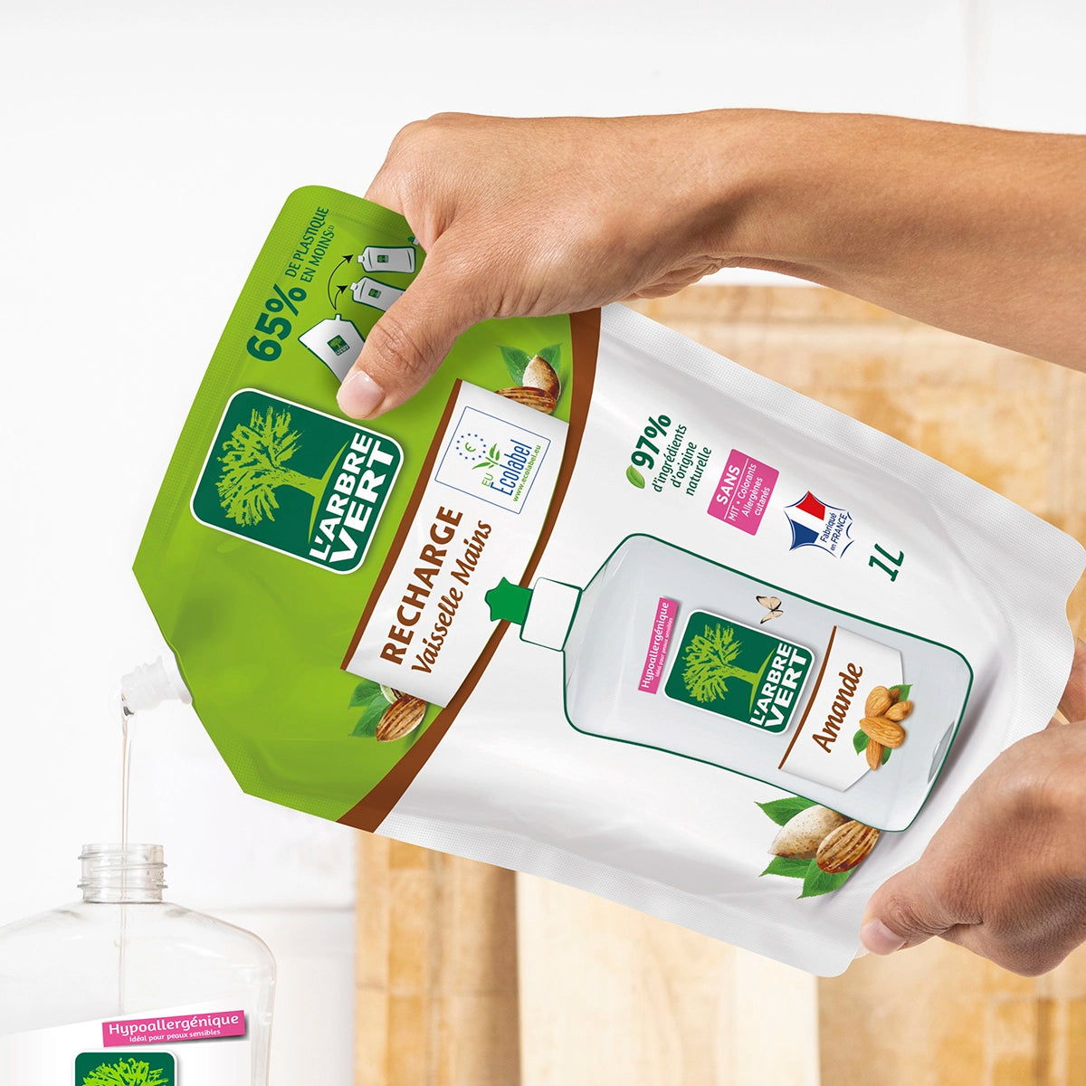 arbre-vert-amande-pack-vaisselle-mains-490-ml-1-l image 2