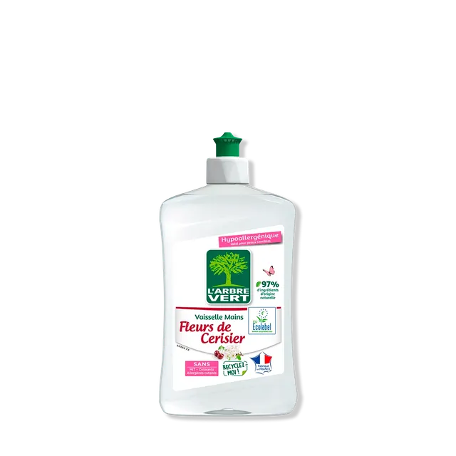 arbre-vert-vaisselle-liquide-fleurs-de-cerisier-500-ml image 1