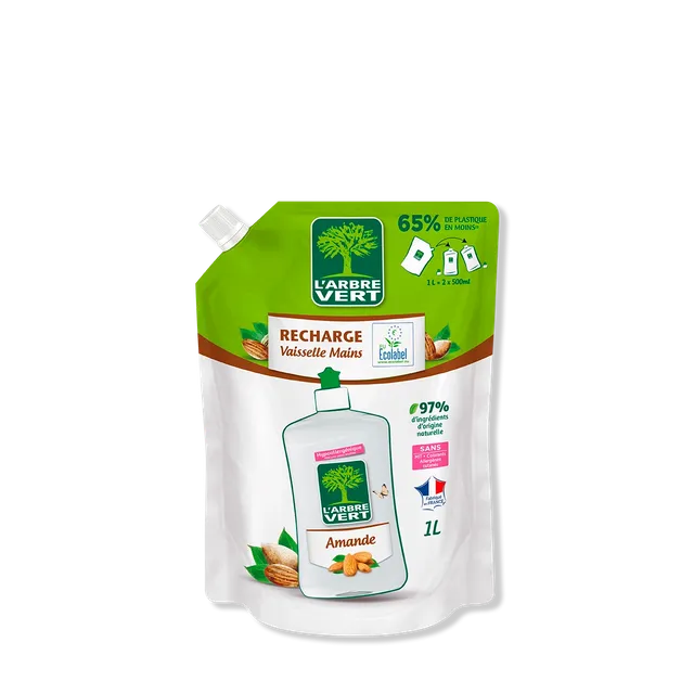 arbre-vert-vaisselle-recharge-amande-1l-parfum-e image 1