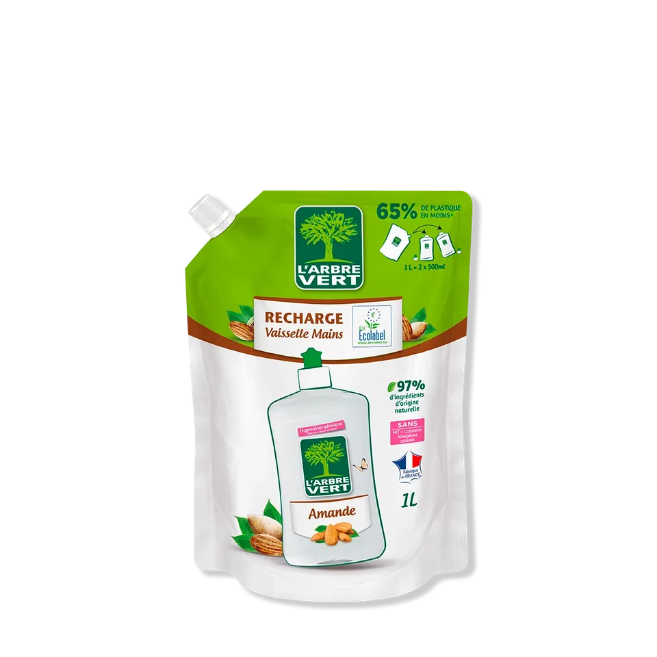 arbre-vert-vaisselle-recharge-amande-1l-parfum-e image 1