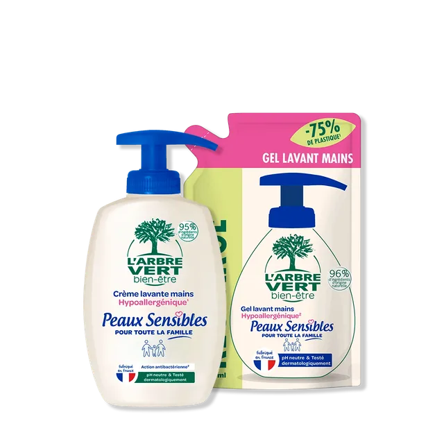 arbre-vert-pack-cr-me-lavante-peaux-sensibles-2-x-300-ml image 1