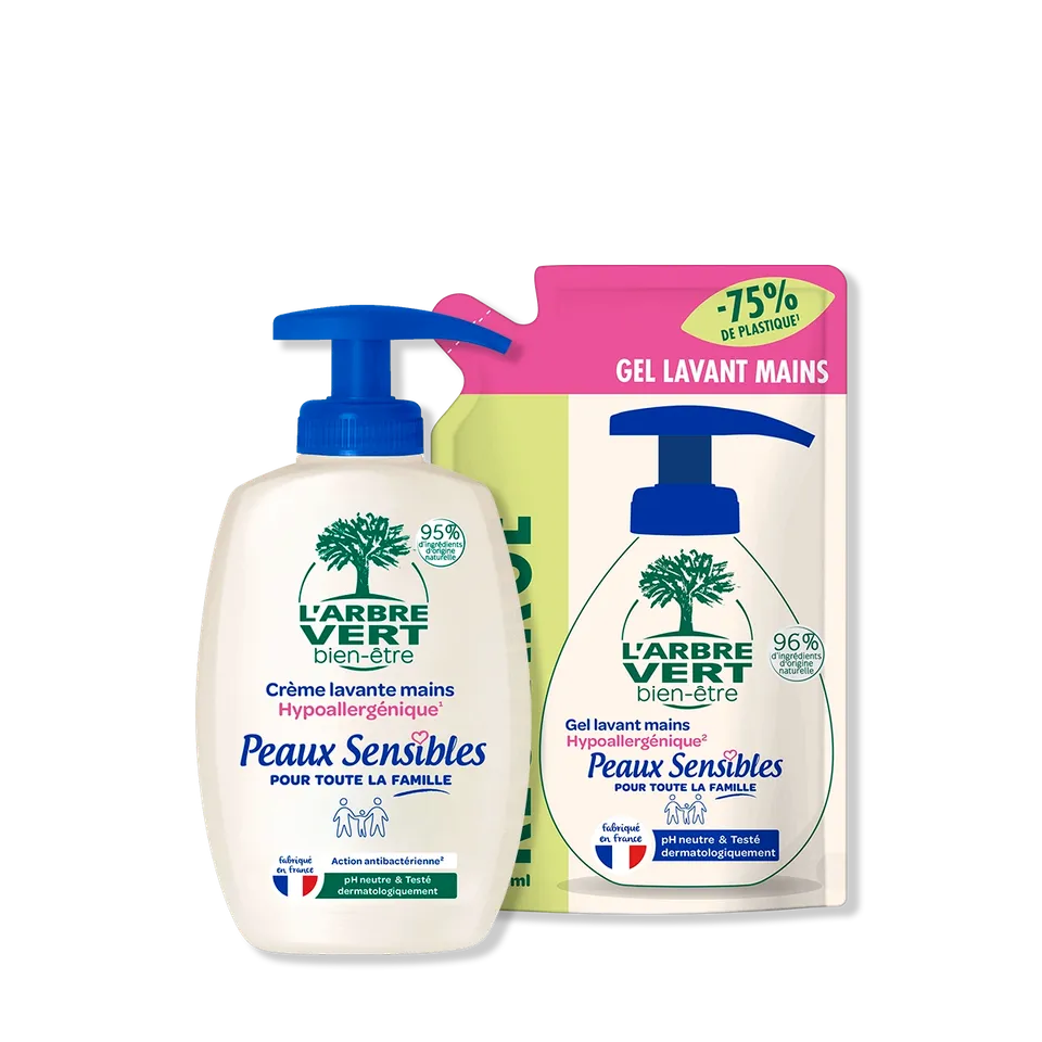 arbre-vert-pack-cr-me-lavante-peaux-sensibles-2-x-300-ml image 1