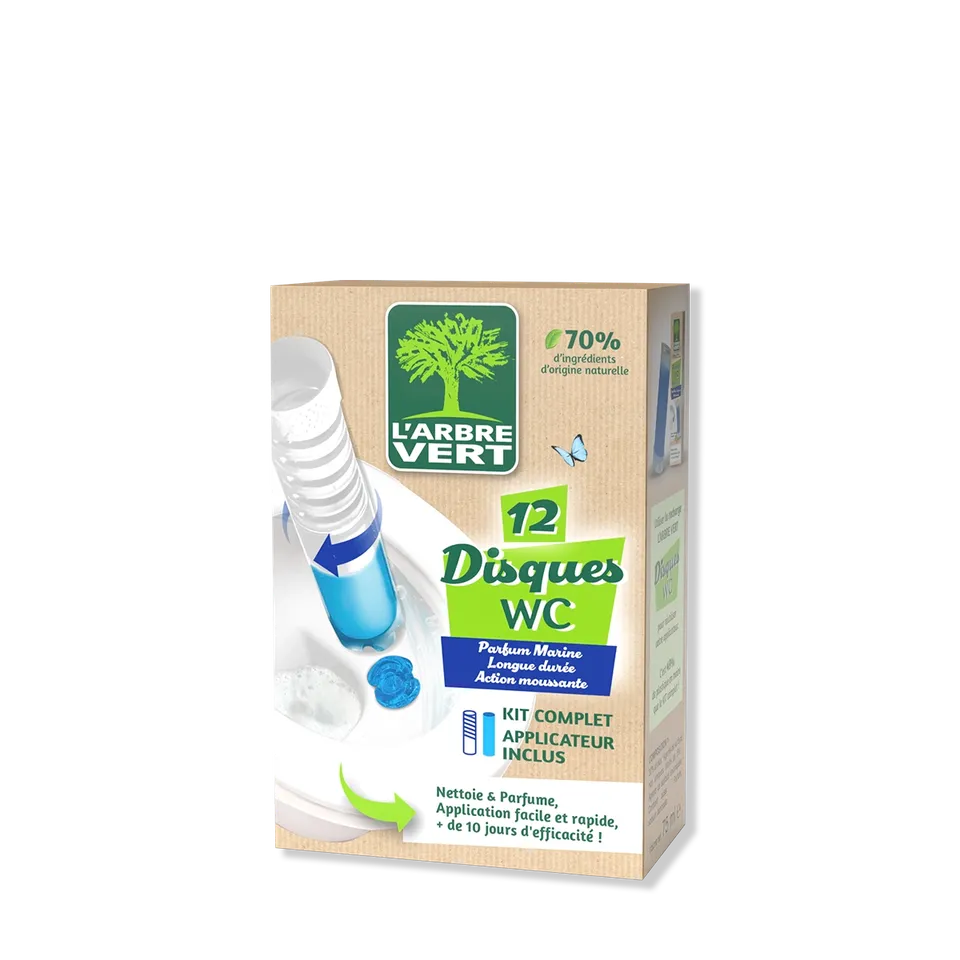 arbre-vert-disques-wc-kit-complet-senteur-marine-12-disques image 1