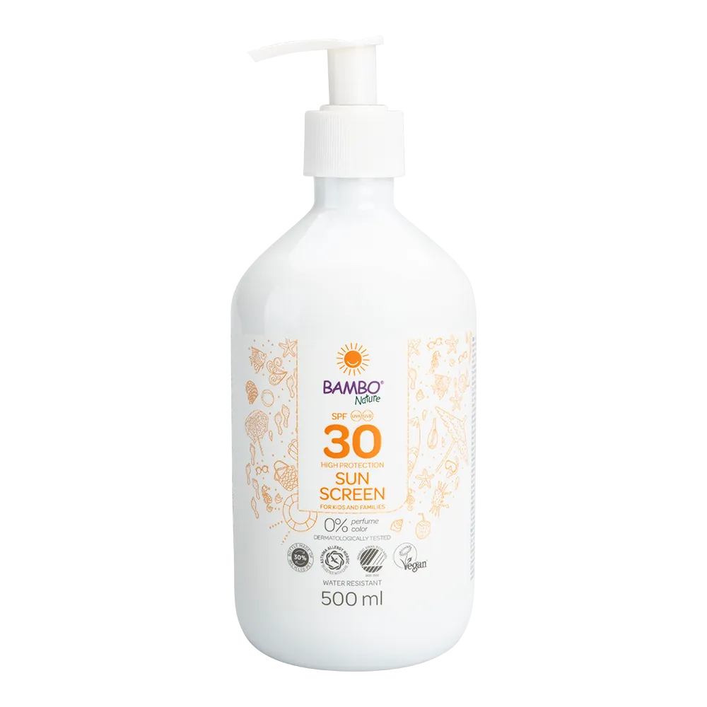 bambo-nature-spf30-cr-me-solaire-b-b-500ml-sans-parfum image 1