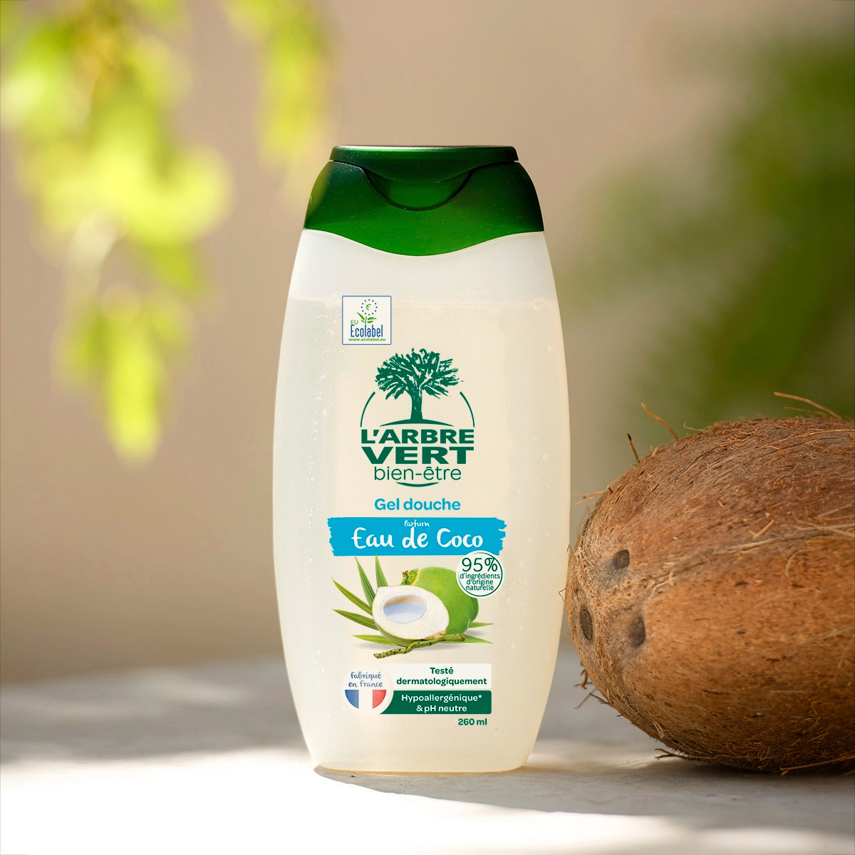 arbre-vert-gel-douche-eau-de-coco-260-ml-parfum-frais image 2