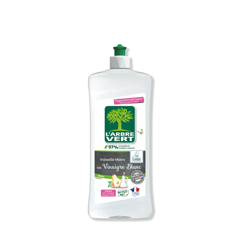 arbre-vert-vaisselle-liquide-vinaigre-blanc-poire-750-ml image 1