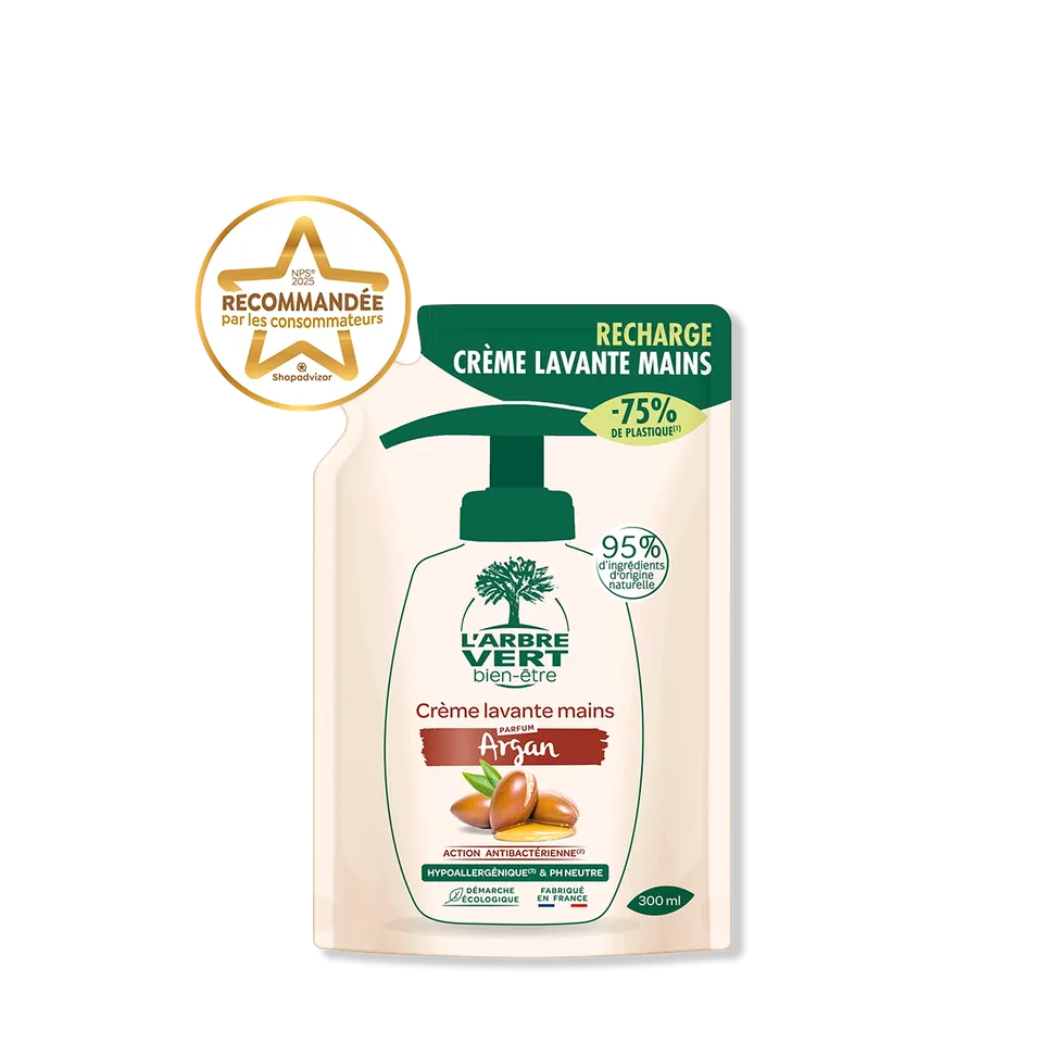 arbre-vert-hygi-ne-du-corps-recharge-savon-mains-argan-300-ml image 1
