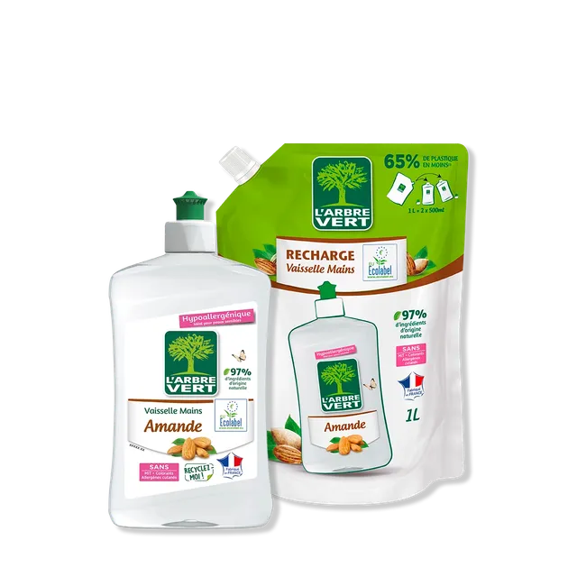 arbre-vert-pack-liquide-vaisselle-amande-500-ml-1-l image 1