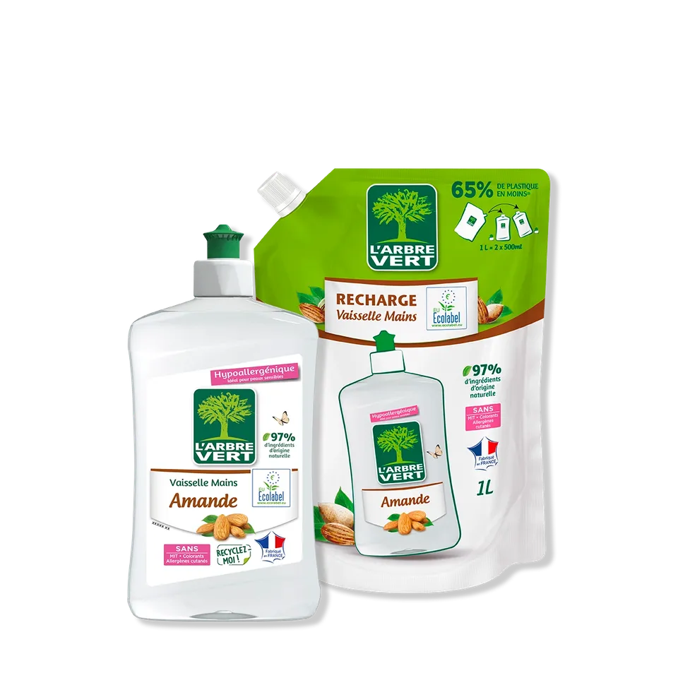 arbre-vert-pack-liquide-vaisselle-amande-500-ml-1-l image 1