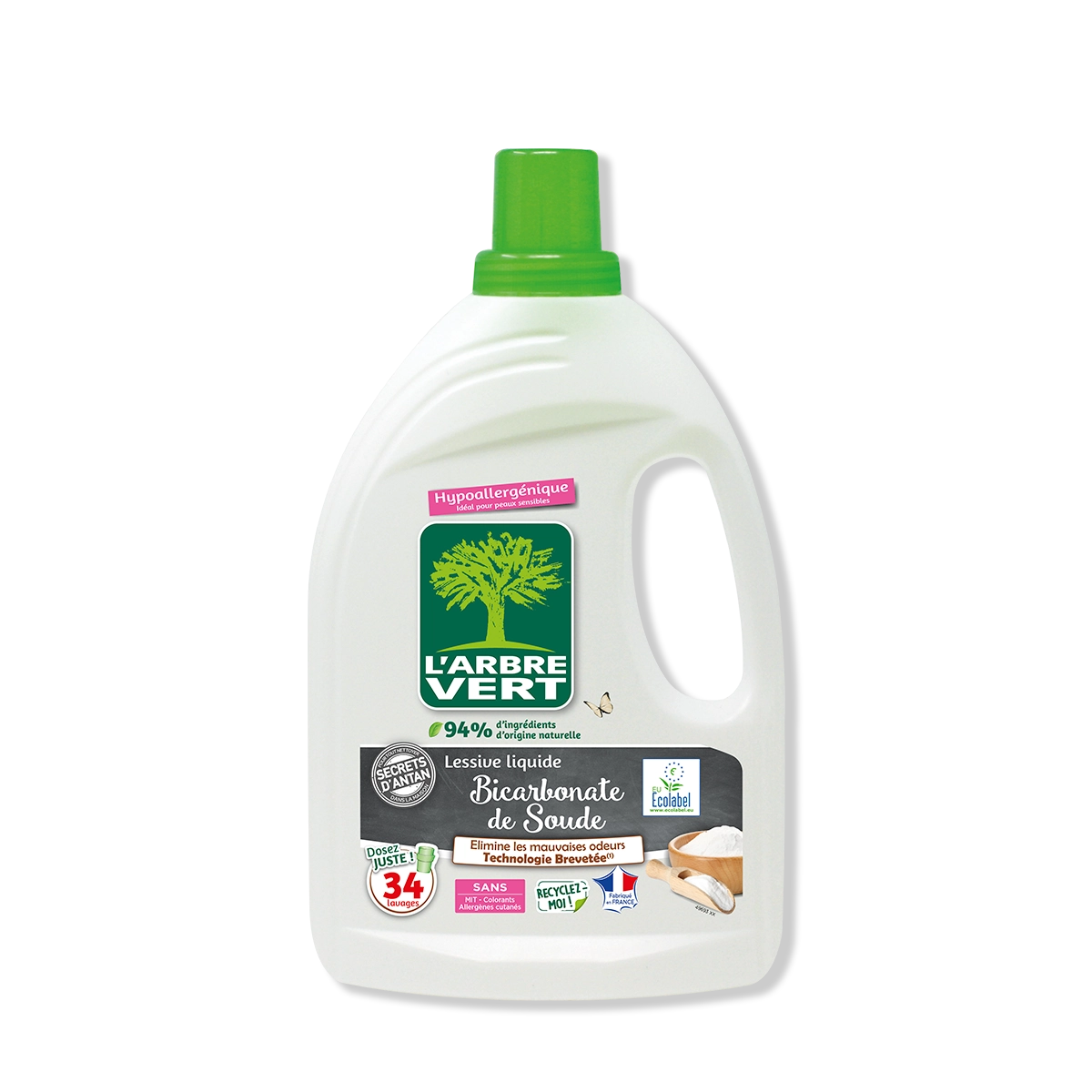 arbre-vert-lessive-liquide-bicarbonate-1-53-l image 1