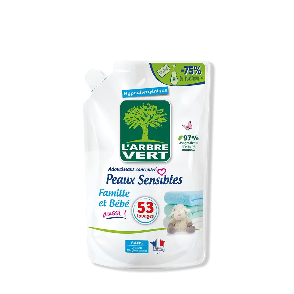 arbre-vert-soin-du-linge-recharge-adoucissant-peaux-sensibles-800ml image 1