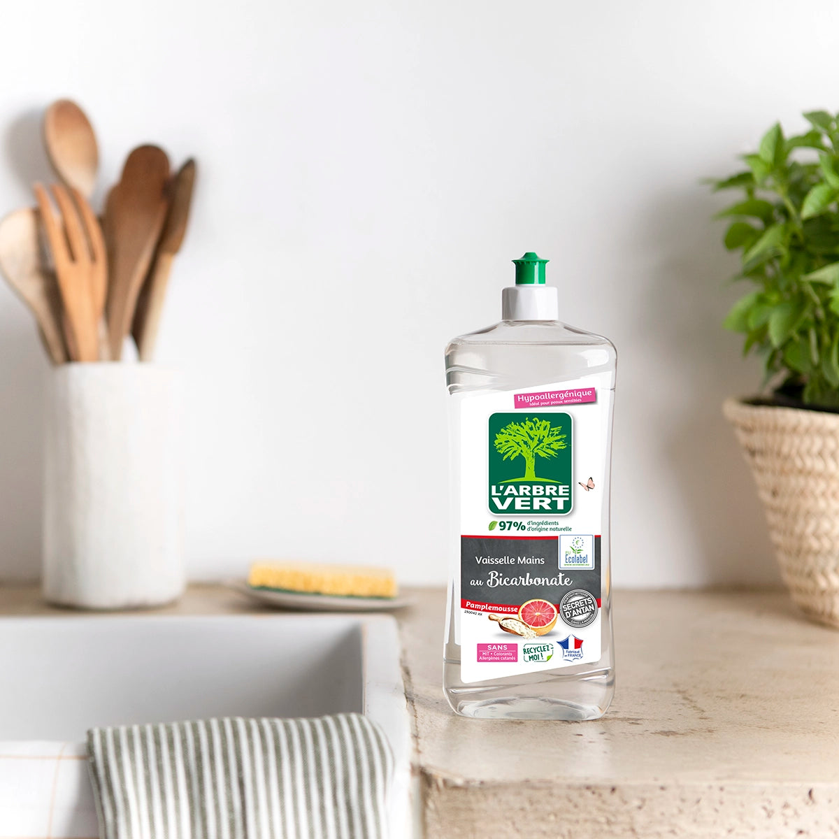 arbre-vert-liquide-vaisselle-bicarbonate-750-ml-anti-graisse image 2