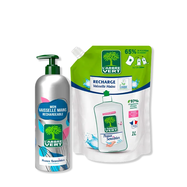 arbre-vert-pack-vaisselle-peaux-sensibles-490-ml-1l-alu image 1