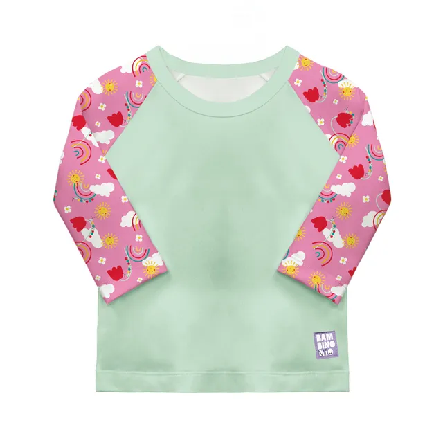 bambino-mio-bonheur-en-ciel-t-shirt-anti-uv-b-b-0-6-mois-upf-40 image 1