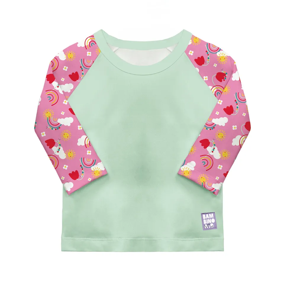 bambino-mio-bonheur-en-ciel-t-shirt-anti-uv-b-b-0-6-mois-upf-40 image 1
