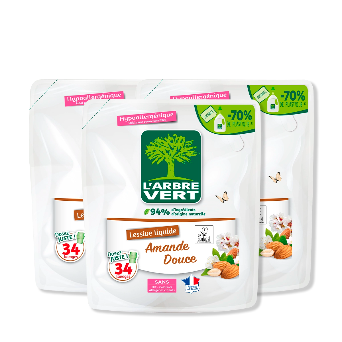 arbre-vert-lot-3-recharges-lessive-amande-douce-3-x-1-53-l image 1