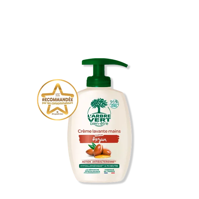 arbre-vert-hygi-ne-du-corps-cr-me-lavante-mains-argan-300-ml image 1