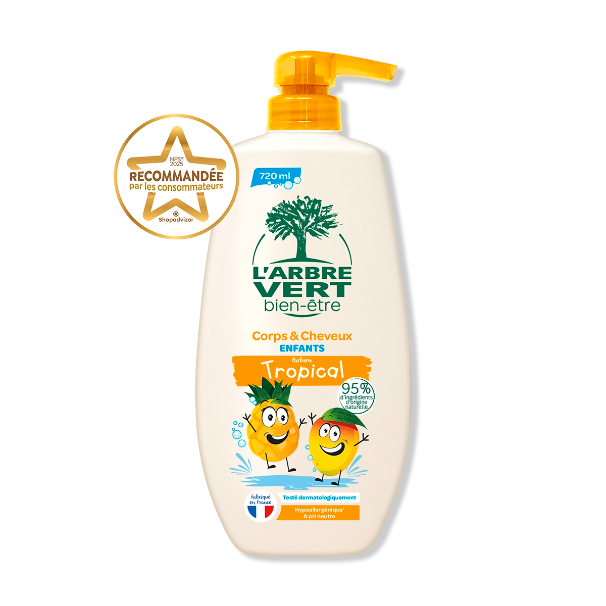 arbre-vert-cr-me-corps-cheveux-enfants-tropical-720-ml image 1