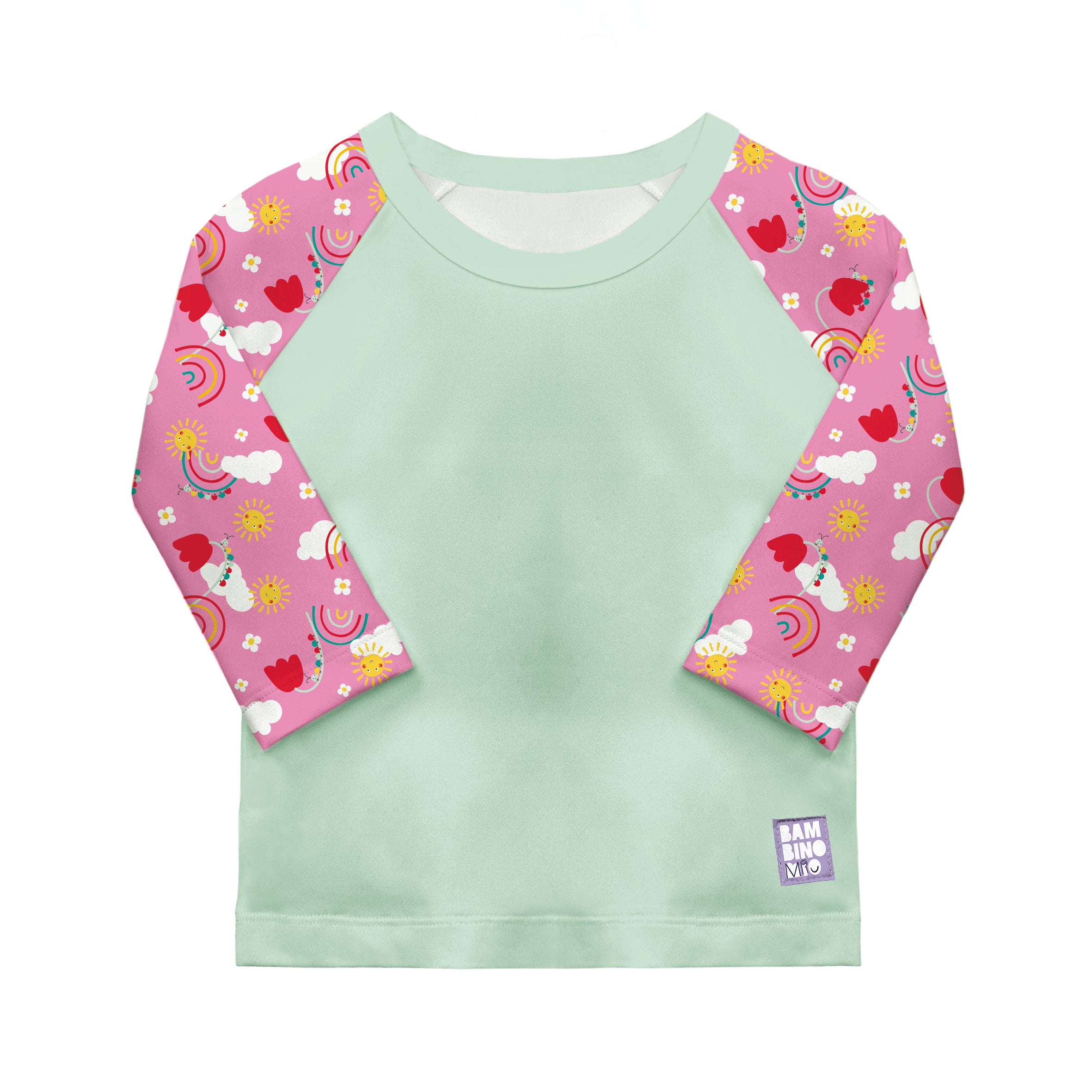bambino-mio-bonheur-en-ciel-t-shirt-anti-uv-b-b-0-6-mois-upf-40 image 1