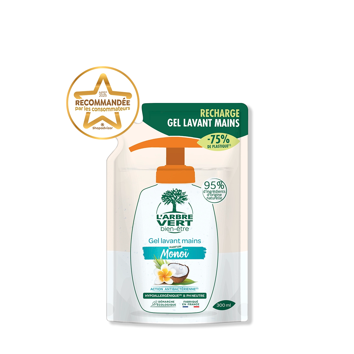 arbre-vert-gel-lavant-mains-recharge-300-ml-mono image 1