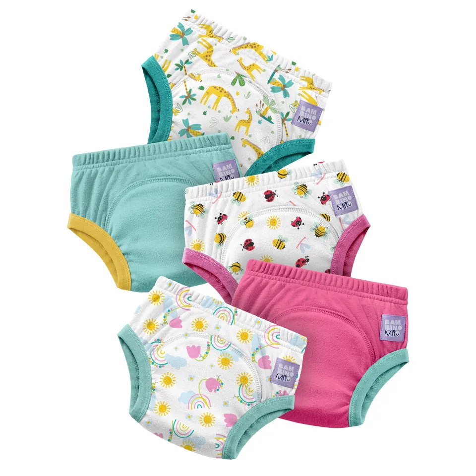 bambino-mio-elite-culotte-apprentissage-lavable-f-te-jardin-lot-5-coton image 1