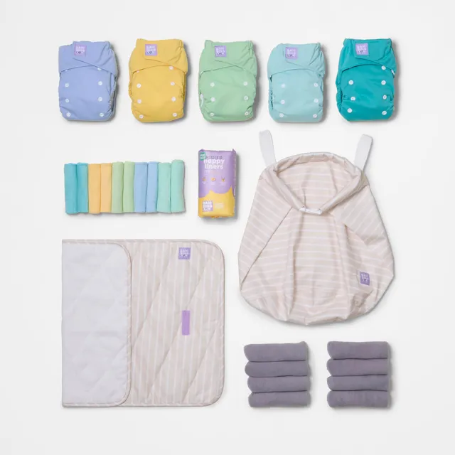 bambino-mio-revolutionary-pack-5-couches-lavables-pastels-nouveau-n image 1