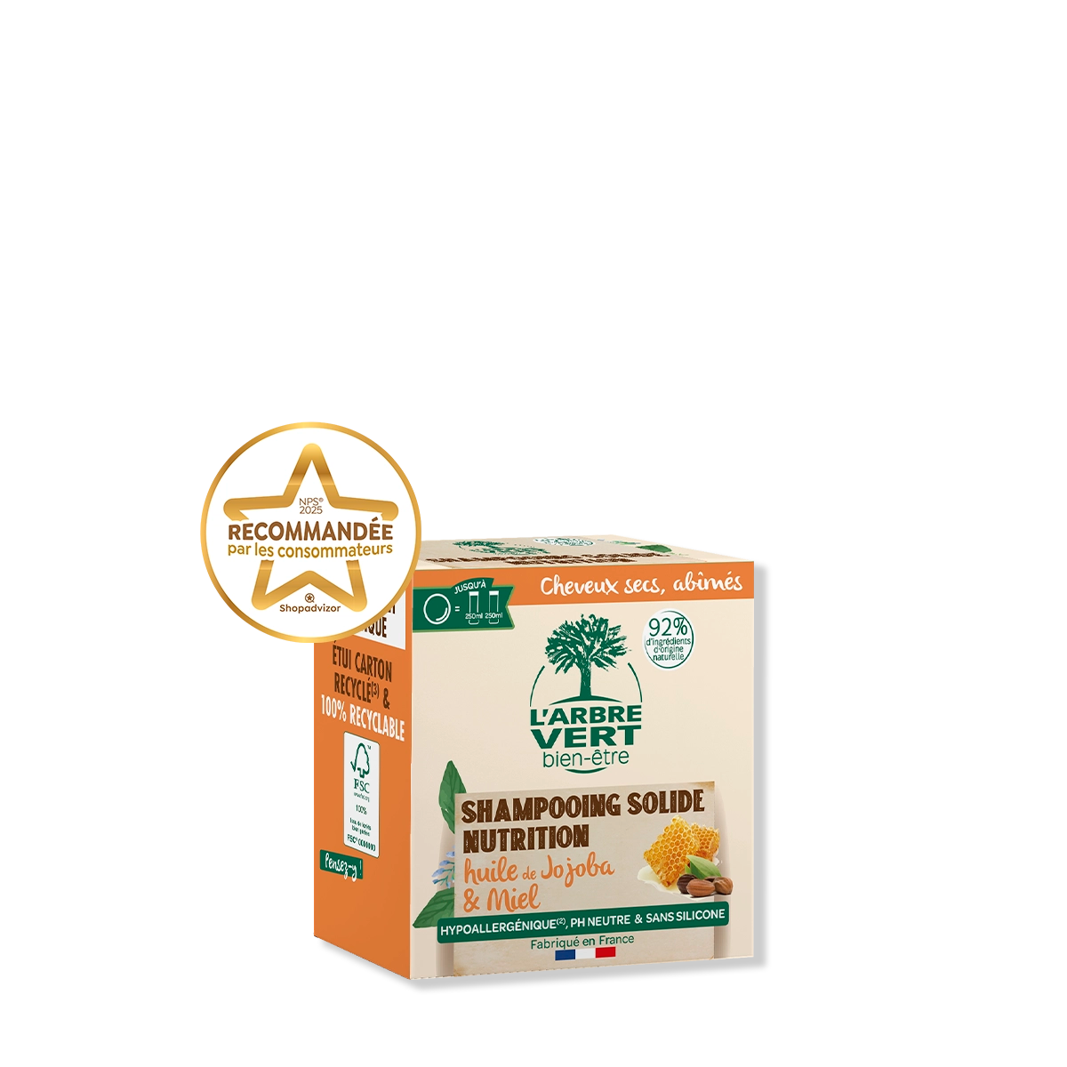 arbre-vert-shampooings-shampoing-solide-jojoba-miel-75-g image 1